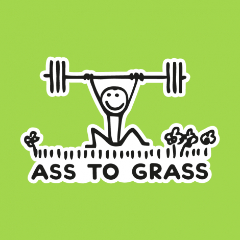 Potisk 5166 - ASS TO GRASS