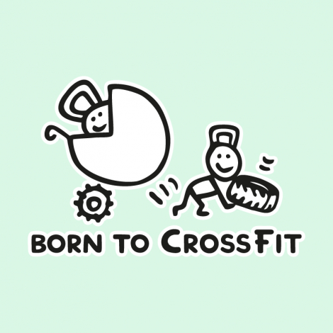 Potisk 5176 - BORN TO CROSSFIT