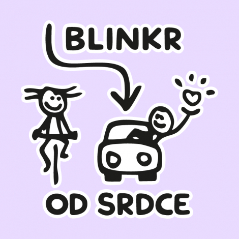 Potisk 5196 - BLINKR OD SRDCE