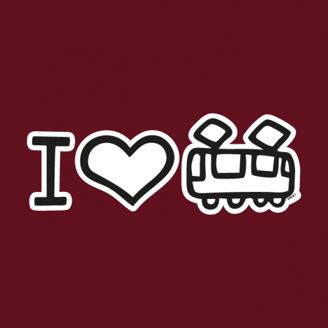 Potisk 5200 - I LOVE TRAMVAJ