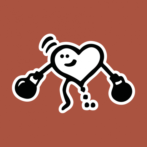 Potisk 5266 - SRDCE SINGLELEG KTB