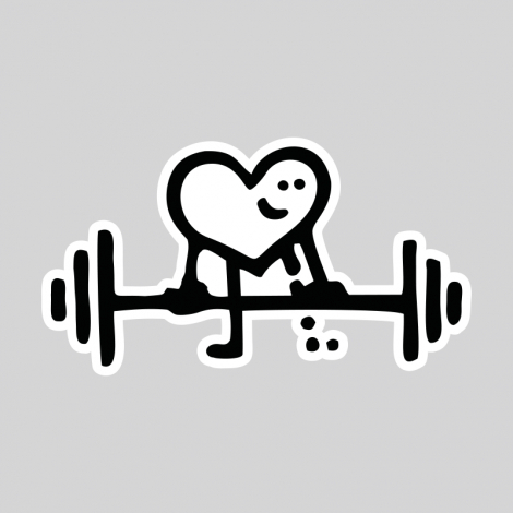 Design 5267 - SRDCE SINGLELEG WEIGHTLIFTER
