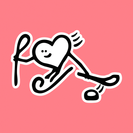 Potisk 5269 - SRDCE PARAHOKEJ