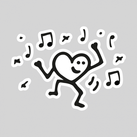 Potisk 5307 - SRDCE DANCE