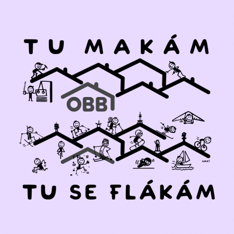 Potisk 5334 - TU MAKÁM TU SE FLÁKÁM OBB
