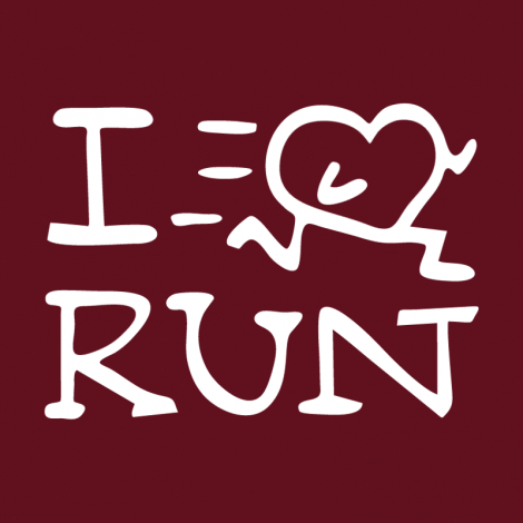 Potisk 1088 - I LOVE RUN