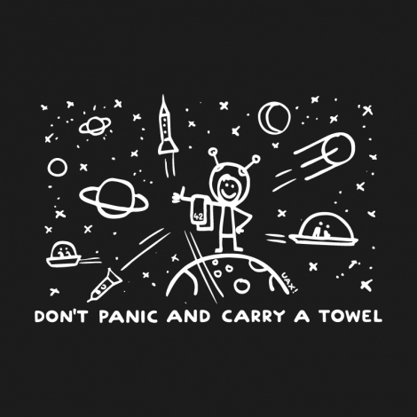 Potisk 1156 - DON'T PANIC GALAXY