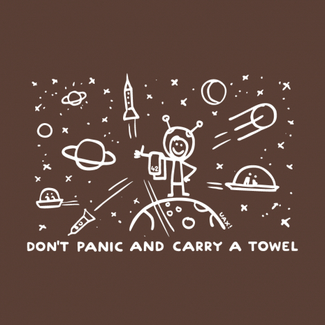 Potisk 1156 - DON'T PANIC GALAXY