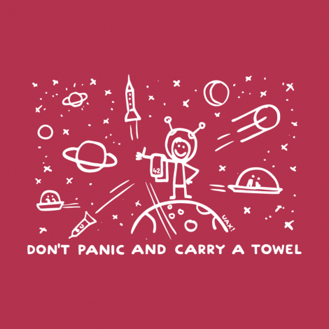 Potisk 1156 - DON'T PANIC GALAXY