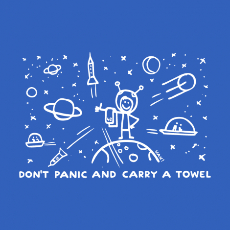 Potisk 1156 - DON'T PANIC GALAXY