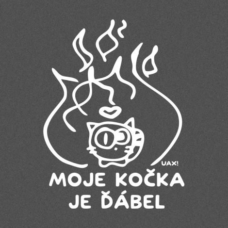 Potisk 1326 - MOJE KOČKA JE ĎÁBEL