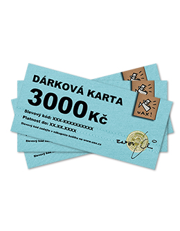 DÁRKOVÁ KARTA 3000 barva neni