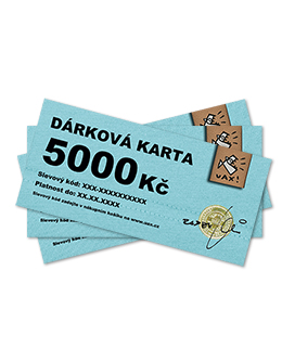 DÁRKOVÁ KARTA 5000 barva neni