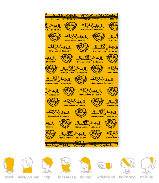 MULTIFUNKČNÍ ŠÁTEK MILUJEME BESKYDY