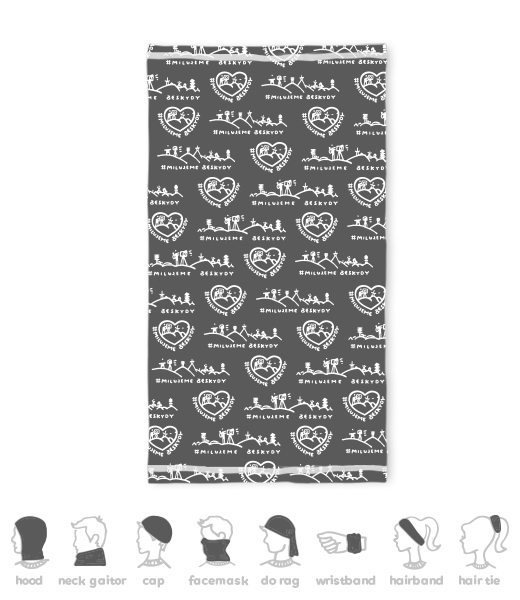 MULTIFUNKČNÍ ŠÁTEK MILUJEME BESKYDY