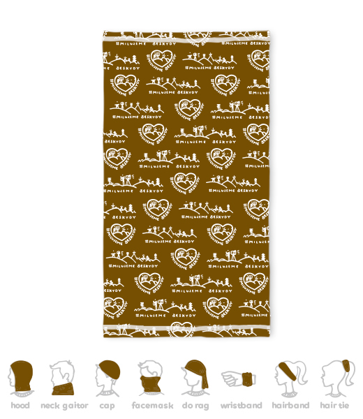 MULTIFUNKČNÍ ŠÁTEK MILUJEME BESKYDY