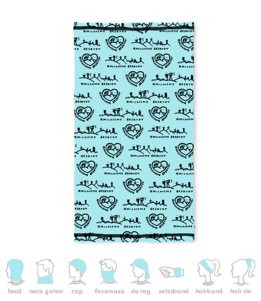 MULTIFUNKČNÍ ŠÁTEK MILUJEME BESKYDY