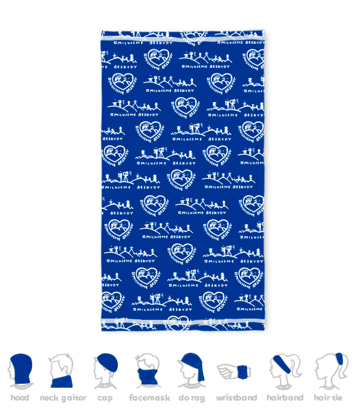 MULTIFUNKČNÍ ŠÁTEK MILUJEME BESKYDY