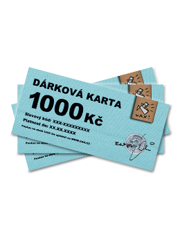 DÁRKOVÁ KARTA 1000 barva BLACK/BLACK