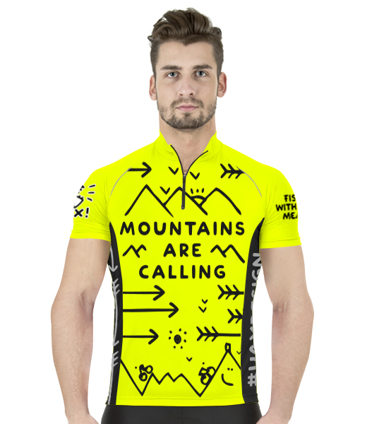 CYCLING JERSEY MEN MOUNTAINS ARE CALLING