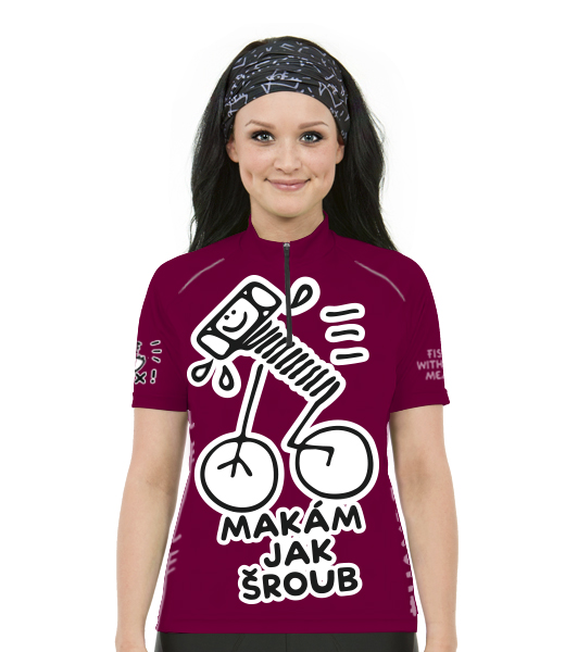 CYCLING JERSEY WOMEN MAKÁM JAK ŠROUB