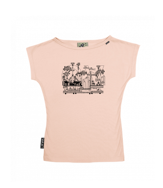 DÁMSKÉ TRIČKO S LODIČKOVÝM VÝSTŘIHEM