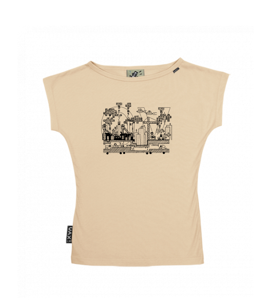 DÁMSKÉ TRIČKO S LODIČKOVÝM VÝSTŘIHEM