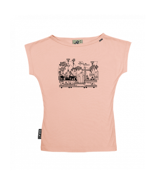 DÁMSKÉ TRIČKO S LODIČKOVÝM VÝSTŘIHEM