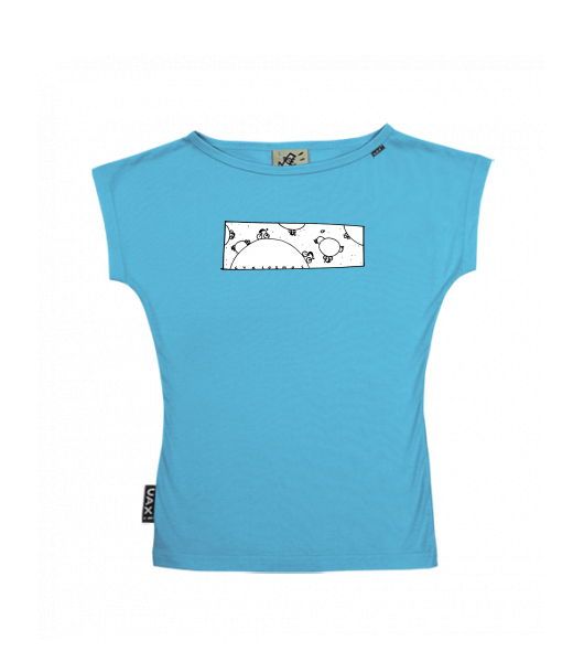 DÁMSKÉ TRIČKO S LODIČKOVÝM VÝSTŘIHEM