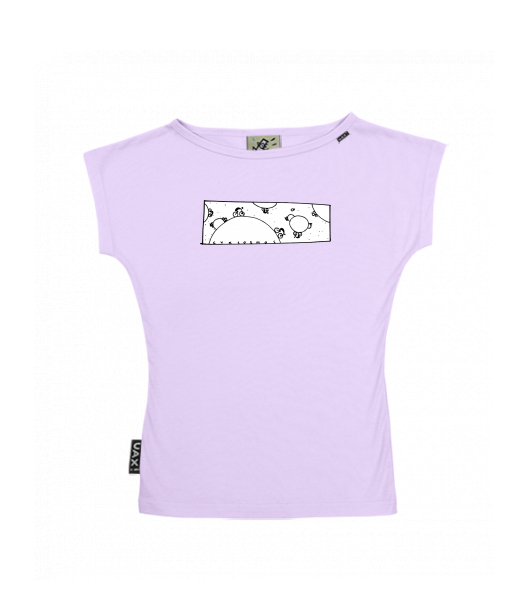 DÁMSKÉ TRIČKO S LODIČKOVÝM VÝSTŘIHEM