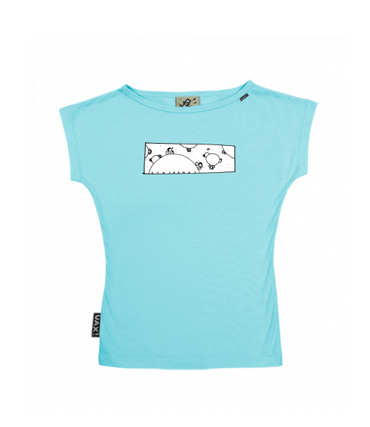 DÁMSKÉ TRIČKO S LODIČKOVÝM VÝSTŘIHEM