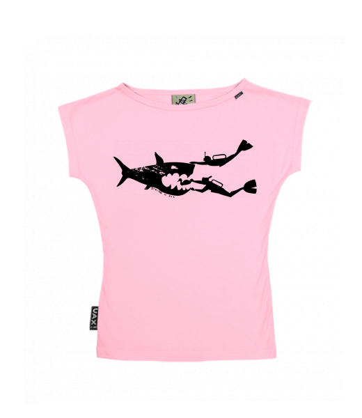 DÁMSKÉ TRIČKO S LODIČKOVÝM VÝSTŘIHEM