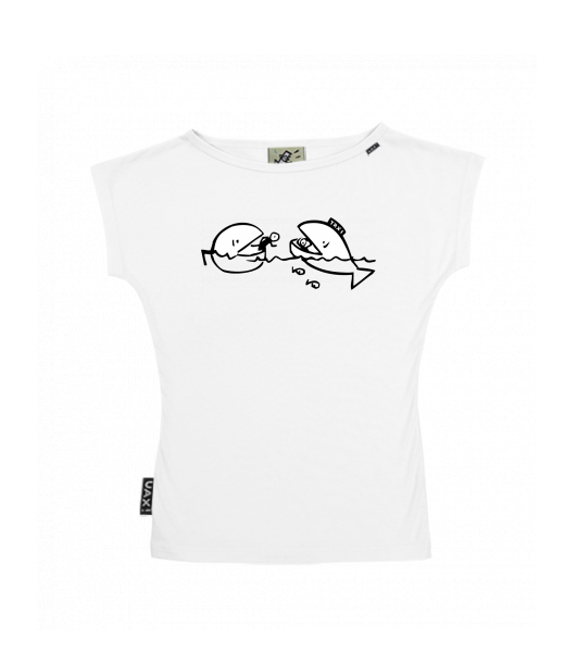 DÁMSKÉ TRIČKO S LODIČKOVÝM VÝSTŘIHEM