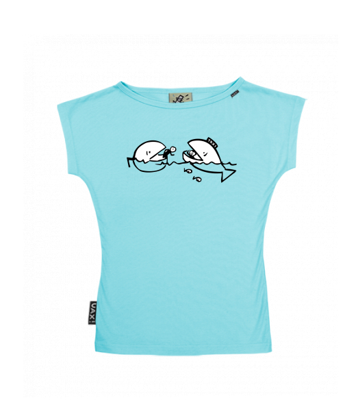 DÁMSKÉ TRIČKO S LODIČKOVÝM VÝSTŘIHEM