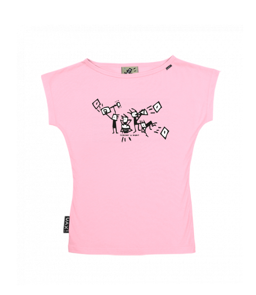 DÁMSKÉ TRIČKO S LODIČKOVÝM VÝSTŘIHEM