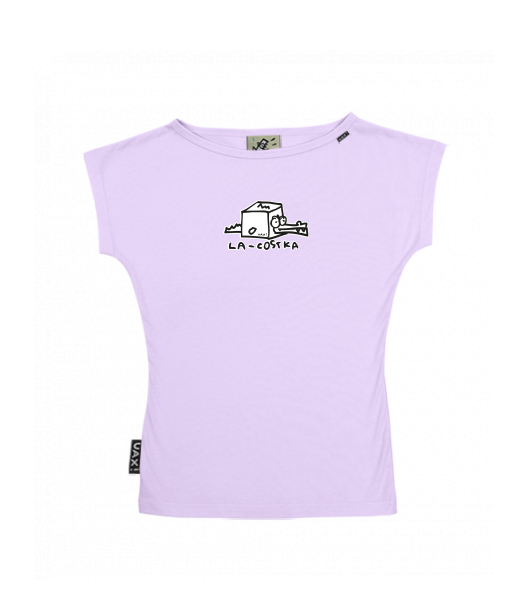 DÁMSKÉ TRIČKO S LODIČKOVÝM VÝSTŘIHEM