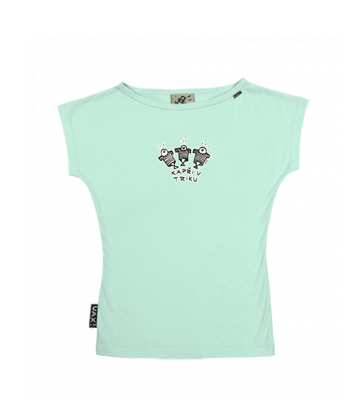 DÁMSKÉ TRIČKO S LODIČKOVÝM VÝSTŘIHEM