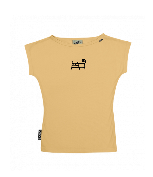 DÁMSKÉ TRIČKO S LODIČKOVÝM VÝSTŘIHEM