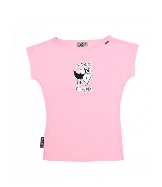 DÁMSKÉ TRIČKO S LODIČKOVÝM VÝSTŘIHEM