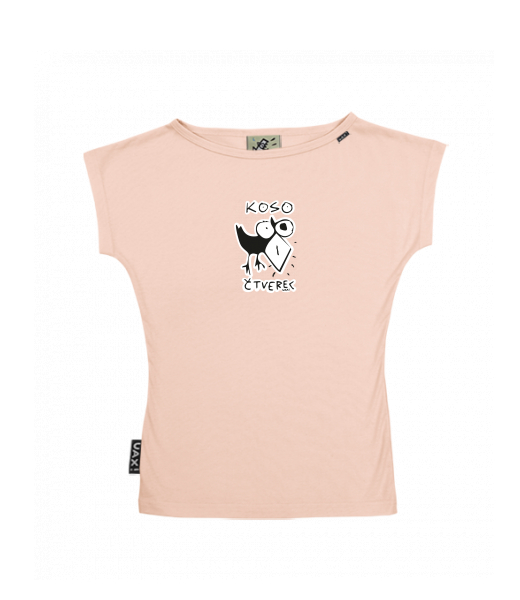 DÁMSKÉ TRIČKO S LODIČKOVÝM VÝSTŘIHEM