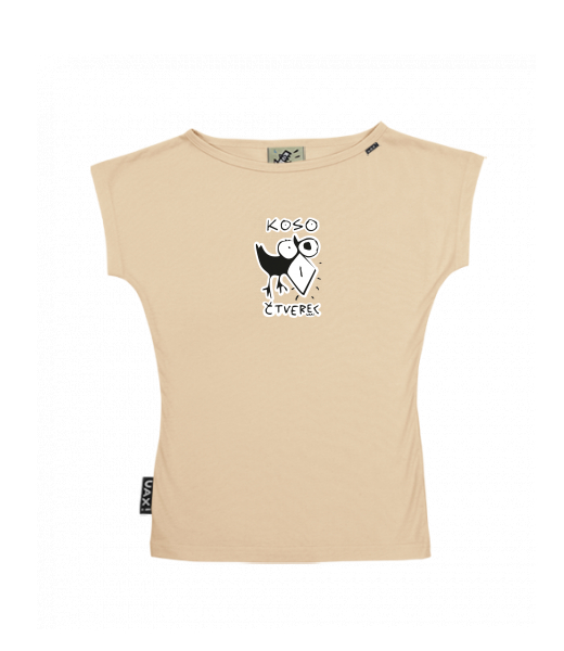 DÁMSKÉ TRIČKO S LODIČKOVÝM VÝSTŘIHEM