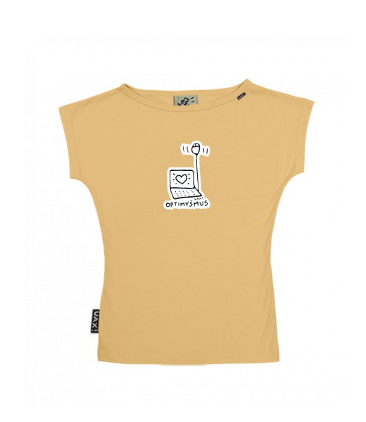 DÁMSKÉ TRIČKO S LODIČKOVÝM VÝSTŘIHEM