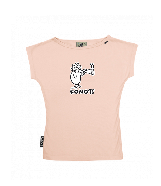 DÁMSKÉ TRIČKO S LODIČKOVÝM VÝSTŘIHEM