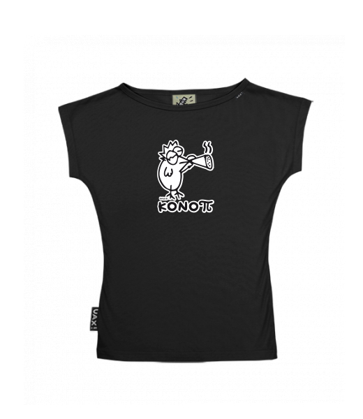 DÁMSKÉ TRIČKO S LODIČKOVÝM VÝSTŘIHEM