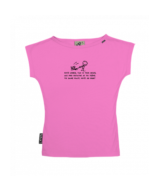 DÁMSKÉ TRIČKO S LODIČKOVÝM VÝSTŘIHEM