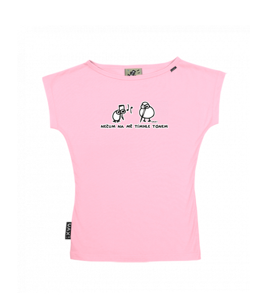 DÁMSKÉ TRIČKO S LODIČKOVÝM VÝSTŘIHEM