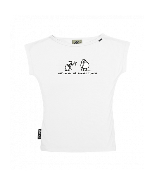 DÁMSKÉ TRIČKO S LODIČKOVÝM VÝSTŘIHEM