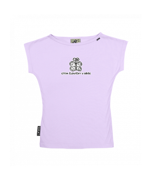 DÁMSKÉ TRIČKO S LODIČKOVÝM VÝSTŘIHEM