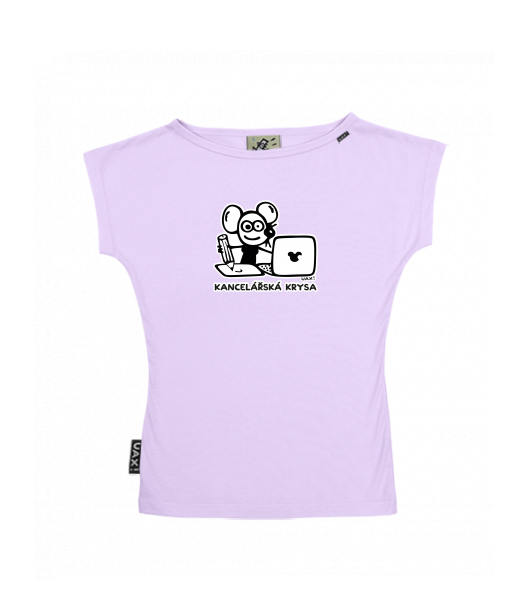 DÁMSKÉ TRIČKO S LODIČKOVÝM VÝSTŘIHEM