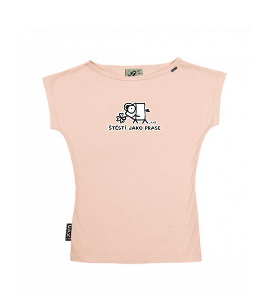 DÁMSKÉ TRIČKO S LODIČKOVÝM VÝSTŘIHEM